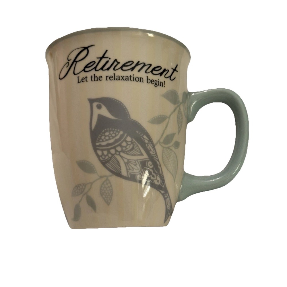 Retirement Mug Coffee Tea Oversized 20 oz EUC